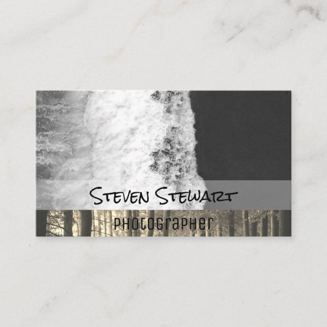 Carte De Visite Vagues | Arbres | Photographie de plein air (Devant)