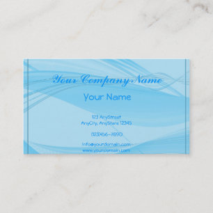 Carte De Visite Vagues bleues