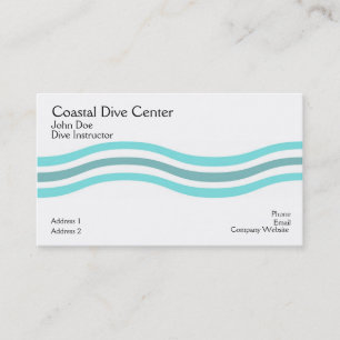 Carte De Visite Vagues côtières