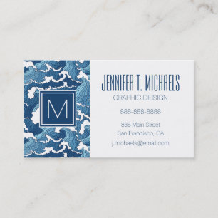 Carte De Visite Vagues de résumé