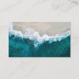 Carte De Visite Vagues marines - Noir de rivage des Maldives