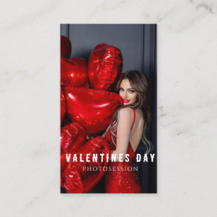 Carte De Visite Valentine's Day Femme Photosession Entreprise C