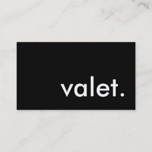 Carte De Visite valet.