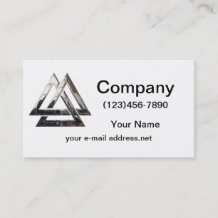 Carte De Visite Valknut - argent