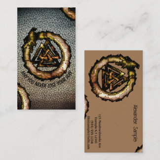 Carte de visite Valknut (OuroborosOrangE)