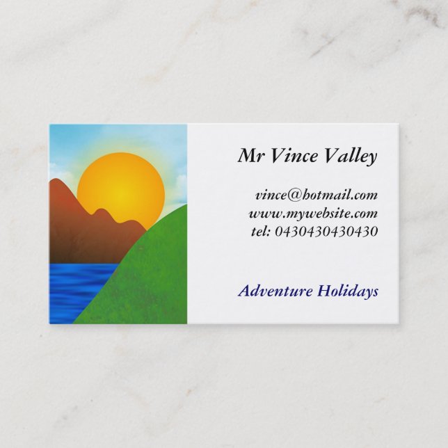 Carte De Visite Vallée (Devant)