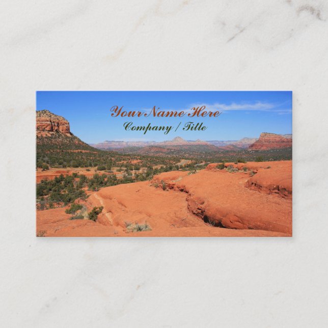 Carte De Visite Vallée de Sedona (Devant)