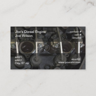 Carte De Visite Valves de moteur diesel