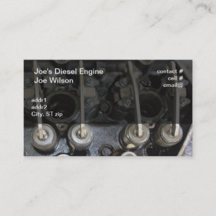 Carte De Visite Valves de moteur diesel