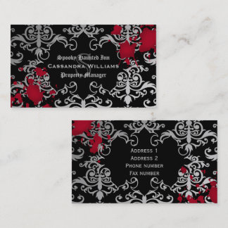 Carte De Visite Vampire gothique Halloween
