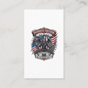 Carte De Visite Vampire Patriotique Liberté Seigneur Horreur Monst
