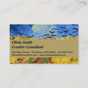 Carte De Visite Van Gogh Champs de blé Impressionniste Peinture
