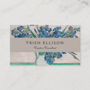 Carte De Visite Van Gogh Iris Vase Peinture Impressionnisme