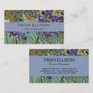 Carte De Visite Van Gogh Irises Peinture impressionniste