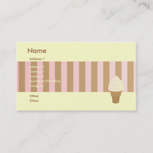 Carte De Visite Vanilla Soft Sert