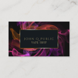 Carte De Visite Vapeur Blacklight pour Vape Shops