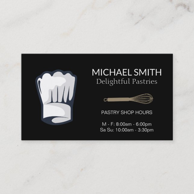 Carte De Visite Variation de Whisk (magenta) | Maître culinaire (Devant)