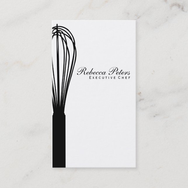 Carte De Visite Variation de Whisk | Maître culinaire (Devant)