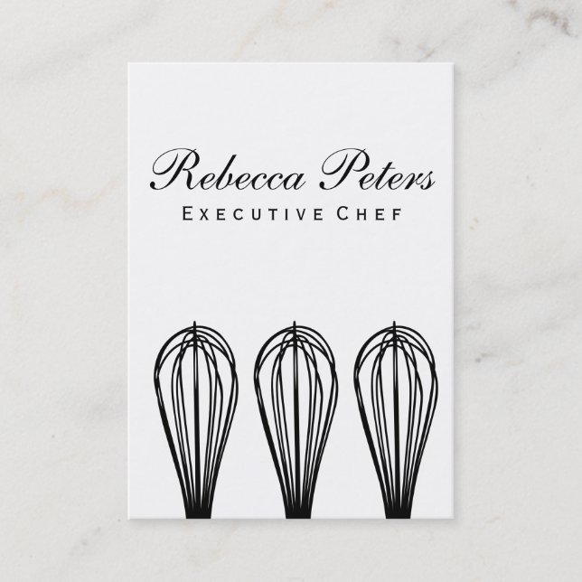 Carte De Visite Variation de Whisk | Maître culinaire (Devant)