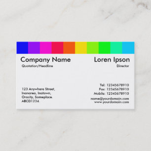 Carte De Visite Variations de couleurs 04