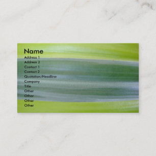 Carte de visite varié de feuille