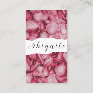 Carte De Visite Vecteur de fleur emplumée sans couture floral vint