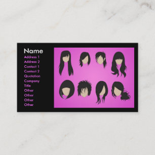 Carte De Visite vectorvaco_09102001_hair_style_large, Nom, Ajouter
