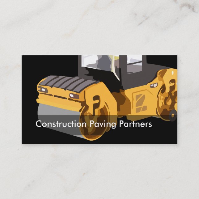 Carte De Visite Véhicule à roulettes de construction (Devant)