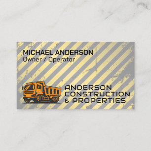 Carte De Visite Véhicule de camionnette de construction