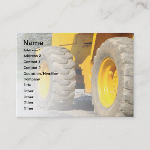 Carte De Visite véhicule de construction