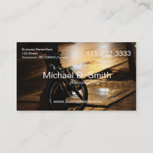 Carte De Visite vélo de rue nuit photo