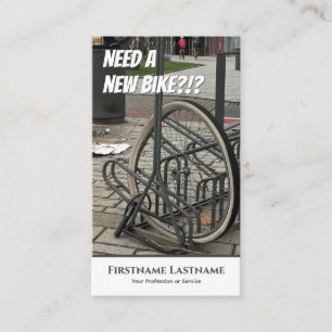Carte De Visite Vélo drôle à défaut pour les magasins de réparatio