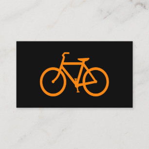 Carte De Visite Vélo Orange