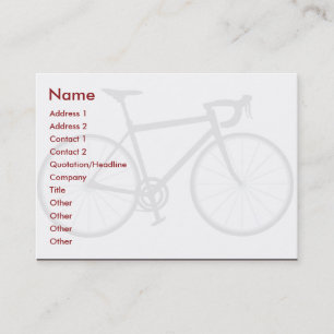 Carte De Visite Vélo - potelé