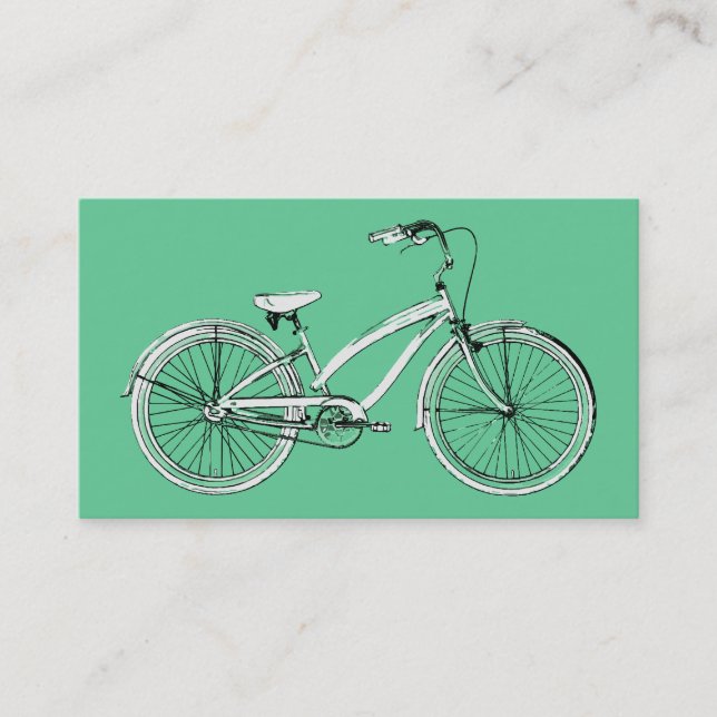 Carte De Visite vélo rétro (Devant)