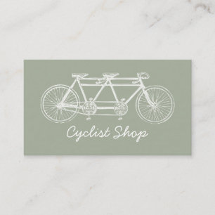 Carte De Visite Vélo Tandem, Cyclisme, Bicyclette