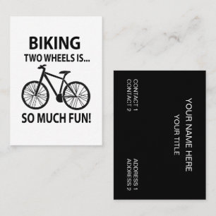 Carte De Visite Vélo Vélo Vélo Vélo Vélo