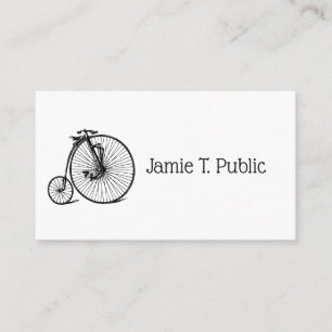 Carte De Visite Vélo Velocipede Penny Farthing vintage