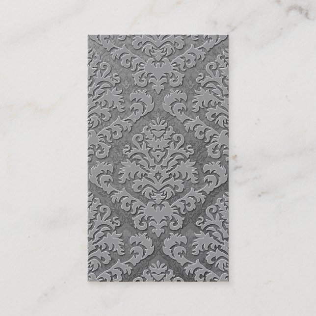 Carte De Visite Velours de coupe de damassé, double damassé (Devant)