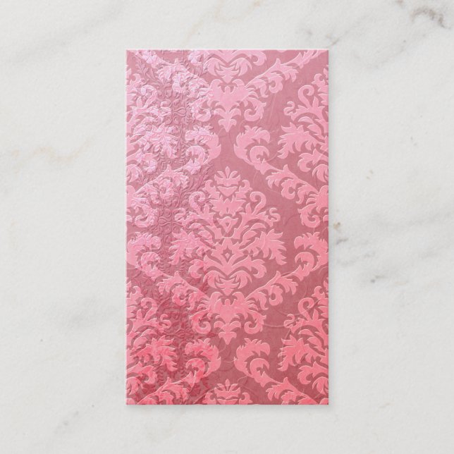 Carte De Visite Velours de coupe de damassé, satin de relief (Devant)