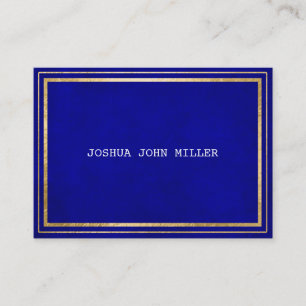 Carte De Visite Velours d'or VIP blanc de cobalt bleu vert bleu