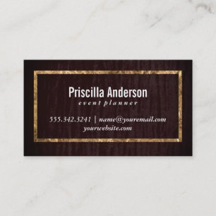Carte De Visite Velours / Gold Frame
