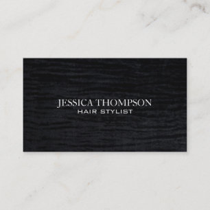 Carte De Visite Velvet   Black