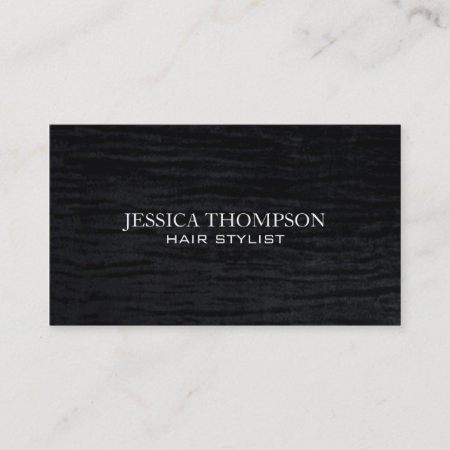 Carte De Visite Velvet | Black (Devant)