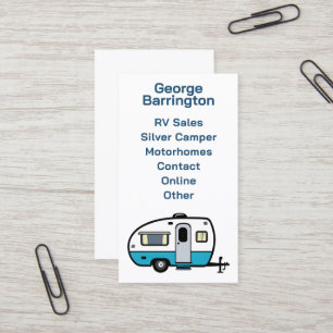 Carte De Visite Vendeur de camping-cars et de caravanes