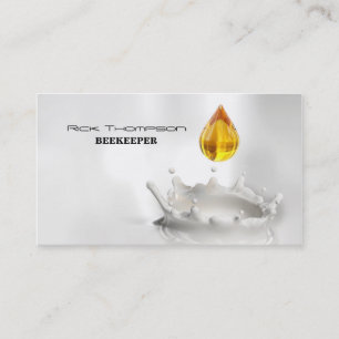 Carte De Visite Vendeur de miel/abeille douce savoureuse
