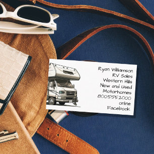 Carte De Visite Vendeur de VR Voitures de camping Caravanes