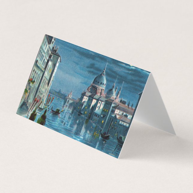 Carte De Visite Venise au clair de lune (Devant)