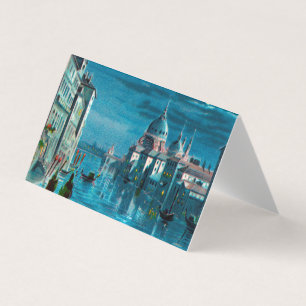 Carte De Visite Venise par clair de lune