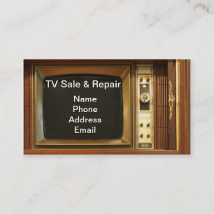 Carte De Visite Vente de télévision et services des réparations